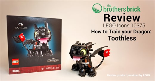 LEGO Icons 10375 How to Train Your Dragon: Toothless - Big smiles, no bite [Review] - The Brothers Brick