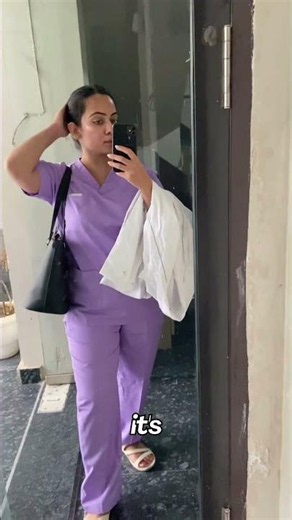 These Purple Scrubs Are TOO Clean 💜 #Shorts #fyp #fashion #nurse #doctor #ScrubMedz