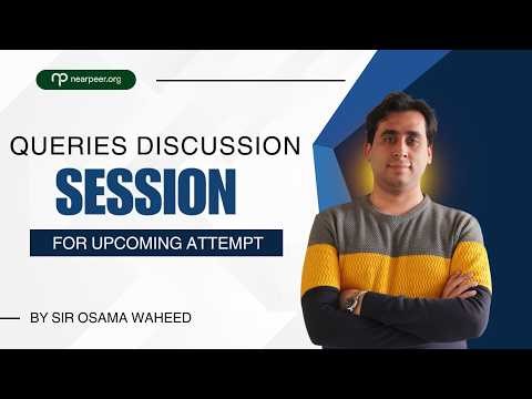 Upcoming CA Attempt Queries Discussion Session 2026 | Sir Osama Waheed Complete Guidance l #icap #ca