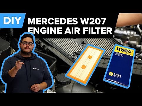 Mercedes-Benz E350 Engine Air Filter Replacement DIY (2010-2016 Mercedes W204, W207, W212 Chassis)