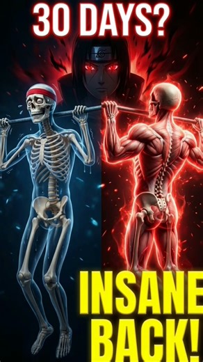 30 Days Of Pull-Ups Training With Itachi Uchiha 💪😈 | #shorts #whatif #skeleton #itachi #naruto