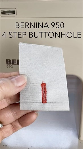Bernina 950: 4-Step Buttonhole