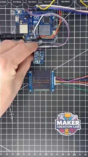 MPU6050 + OLED + Arduino UNO R4 - 3D Motion Sensor #arduino #arduinouno #arduinoproject