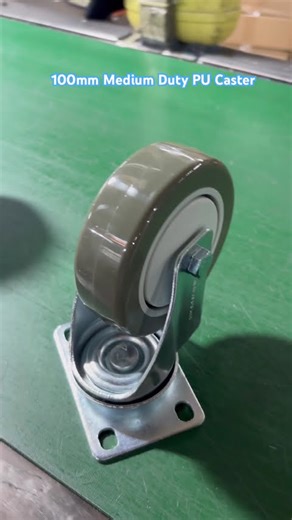 100mm Medium Duty PU Caster #caster #castor #casterwheel #ruedas #wheel #rollen