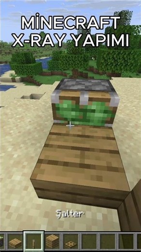 MINECRAFT X-RAY BUILDING! #minecraft #minecraftshorts #minecrafttutorial #minecraftbuilding #viral