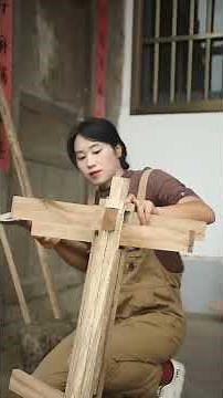 Genius Girl Takes On The Challenge Of Making A Loom#restoration #diy