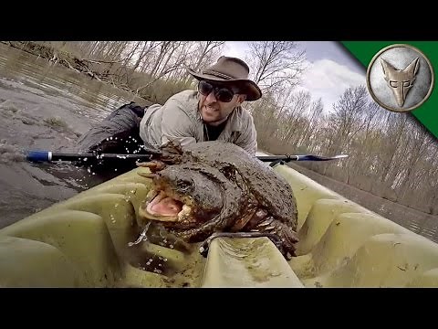 WOW! Intense Snapping Turtle Catch!