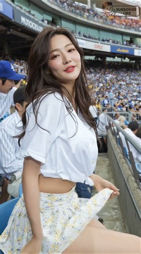 Beautiful Fan Captivates the MLB Stadium