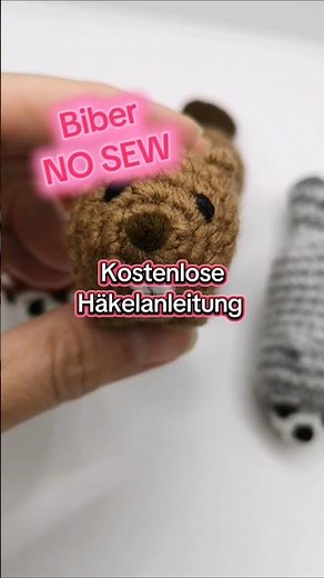 3-in-1 Crochet Pattern: Raccoon, Beaver, Red Panda - Amigurumi