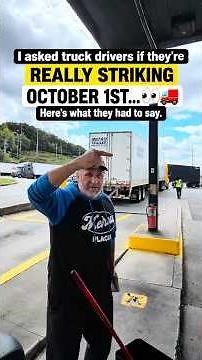 I asked truck drivers if they’re REALLY striking October 1st👀🚛 Here’s what they had to say. #cdl