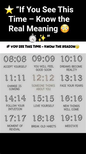 ⭐ “If You See This Time – Know the Real Meaning 😳⏱️✨”#angelnumbers #1111#universemessage #shorts