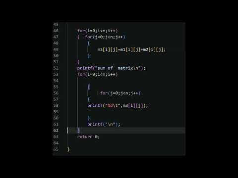 WAP the program for add two matrix