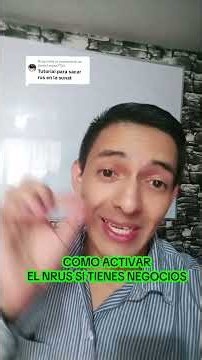 Como activar el nrus si tienes un negocio si vendes hasta 8mil al mes