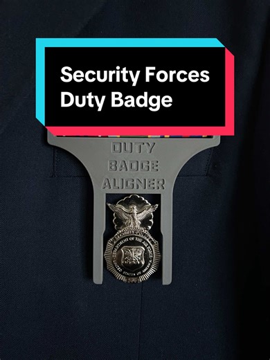 🛡️ Security Forces staying squared away 🛡️ No more crooked ribbons or uneven badges, this duty badge aligner keeps everything level and inspection ready. Built for USAF Security Forces by someone who actually wears the uniform. 👀 Idea I’m working on… Thinking about starting a badge trade: you send in your badge(s), I design a custom aligner for it, and send everything back FREE. Trying to expand aligners for more career fields. Link’s in the bio 👊 (Also… ignore the mic issues lol) #SecurityF