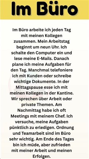 Im Büro einfach erklärt | Deutsch A1–A2 | Arbeiten & Wortschatz