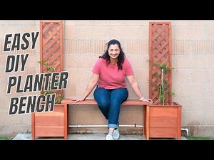 Beginner-friendly DIY Planter Bench Using only 3 Power Tools