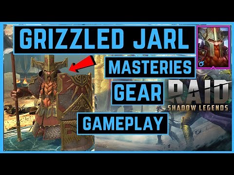 GRIZZLED JARL | MASTERIES | GEAR | GAMEPLAY | RAID SHADOW LEGENDS