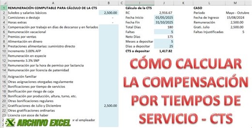 💻 Compensación por Tiempo de Servicio – CTS 💻 - - - - - - - - - - - - - - - - - - - - - - - - - - - - - - 📌 Cómo calcular la CTS de colaborador que tiene remuneración variable, solo comisiones. - - - - - - - - - - - - - - - - - - - - - - - - - - - - - - Visítanos:🌎 Web: https://www.archivoexcel.com/ . #Contabilidad #Impuestos #Sunat #2022Excel #AplicativosExcel #plantillaexcel #cts #cts2025 #compensacionportiempodeservicio | Archivo Excel