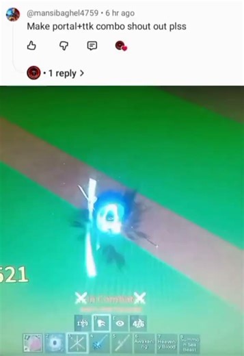 Sanguine art + ttk + portal combo. Best meta build. #bloxfruits #roblox #shorts