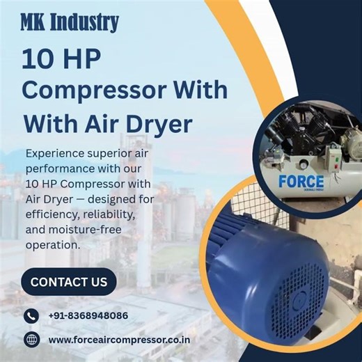 10 HP Compressor With With Air Dryer