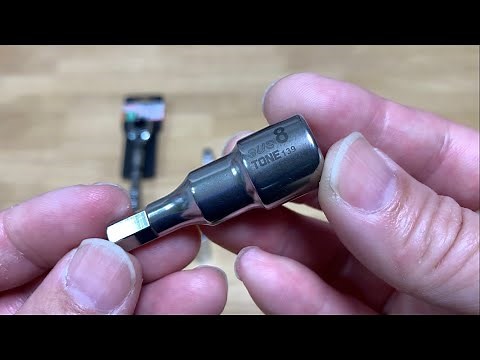 【自己満工具その12】トネの3/8中空ラチェット2本目とヘキサゴンSUSソケット8ミリ、コーケンのエクステンションとディープソケットを購入✨