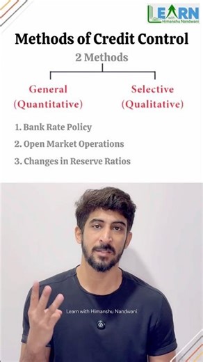Methods of Credit Control | Quantitative methods of credit Control | Economics | Himanshu Nandwani
