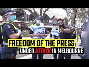 POLICE HARASSMENT: Cops in Melbourne FAIL to stop Avi Yemini reporting at the latest protest