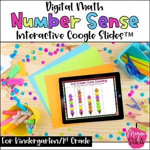 Kindergarten Math Digital Number Sense for Distance Learning on Google