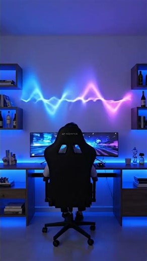 RGB Ocean Wave Wall Light 🌊 | Transform Your Room With Aurora Lighting