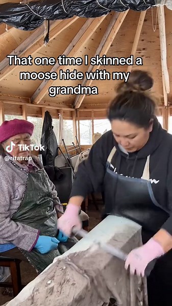 Skinning a Moose Hide: My Grandmother's Techniques