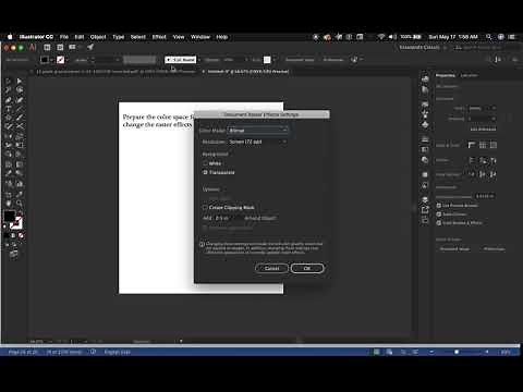 Document Raster Effects Settings