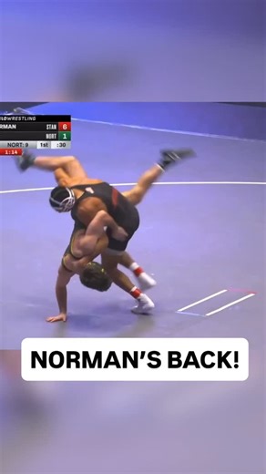 FloWrestling on Instagram: "In his first match of the season, Stanford’s Lorenzo Norman secured the pin after a BIG lift 💪"