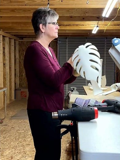 PVC Pipe Tropical Plant #diy #hobby #plasticpipe #sculpture #pvcart #pvcpatterns #pvcprojects