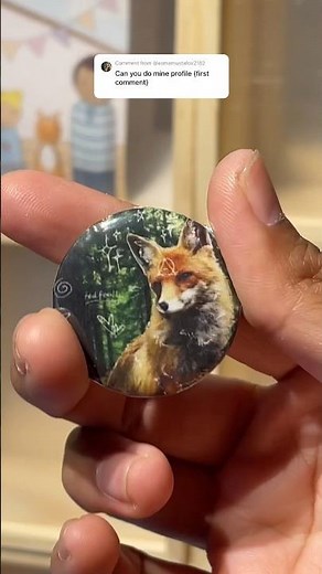 Profile Picture Button Pin #pfp #profile #fox #diy #badge