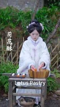 Making Traditional Chinese Lotus Pastry | Full Handmade Process #LotusPastry #coconutdessert