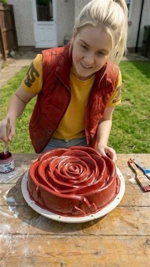 She Made Rose Stepping Stones From Scratch