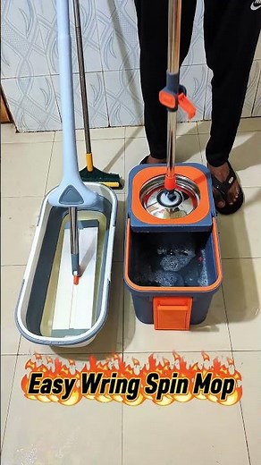 Floor Mop | 🧹 Spin Mop Review | Watch How Easily It Cleans the Floor! 😍 #shorts #asmr #mop 35