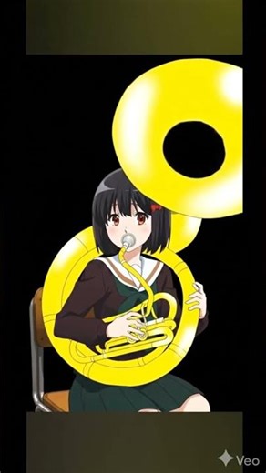 Kumiko Oumae plays the sousaphone