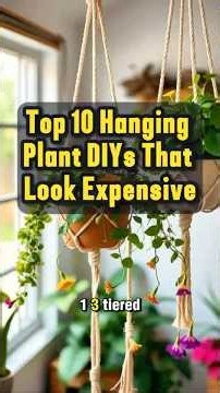 Top 10 Hanging Plant DIYs That Look Expensive #plants #houseplants #home #indoorplants#flowerdesign