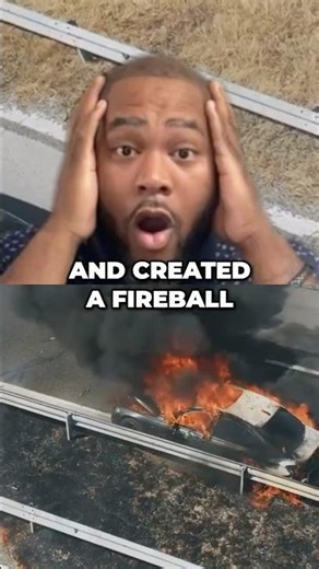 California Freeway Car Explosion: A Real-Life Tragedy! #shorts