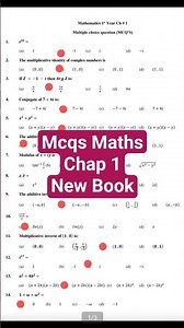 1st year | Math | Chap 1 | Mcqs | New Book #maths #1styearmath #11thclass #newbook