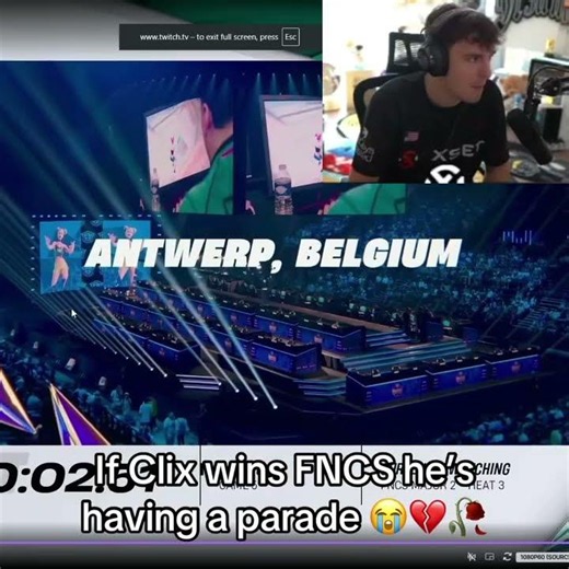If Clix wins FNCS he's having a parade 😭💔🥀