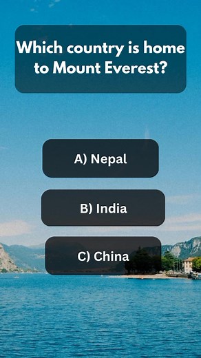 24K views · 2.2K reactions | Which country is home to Mount Everest?? . . #gk #knowledge #quiz #QuizChallenge #quizzes #reelsfbシ #postviralシ #viralpost2025シ | Zenox | Facebook