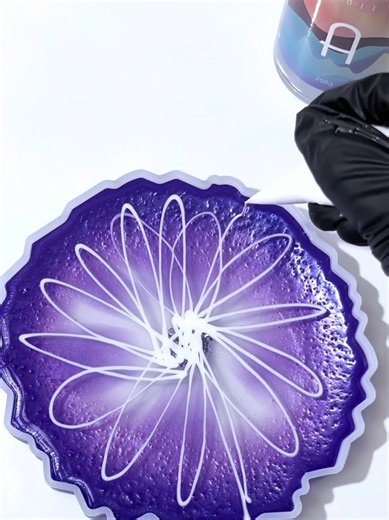 DIY Purple Flowers Resin Coaster | Easy Epoxy Resin Tutorial