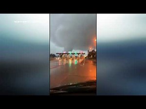 Video captures possible tornado near Burlington-Bristol Bridge