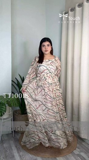 85K views · 515 reactions | RRVQ- Long, luxe, and made to turn heads. Design Code: TT10016 Bust: Free Size Up To 42 Sleeve: 25 Length: 54 Fabric: Georgette (Inner Included) #fashion #dress #outfitideas #outfitoftheday #ttouchclothing | TTouch Clothing | Facebook