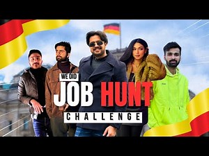 Job Hunt Challenge in Germany: Finding Odd Jobs With No German! Who Wins? 🤯🇩🇪