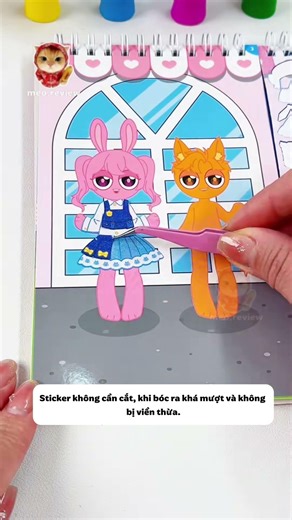 review bộ sticker vừa chơi vừa học cực thú vị
