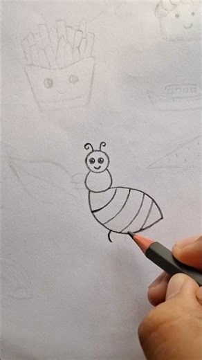 Easy ant 🐜 drawing| #shorts #art #drawing #ants