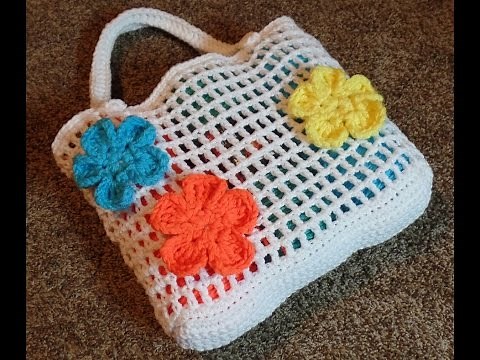 How To Crochet Summer Beach Bag TUTORIAL #238